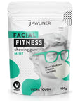 JAWLINER Fitness Chewing Gum (2 months pack) Jawline Sugar Free Mint Gum - - Jawline Exerciser For Mewing And Shapen The Jaw - 15x Harder Than Regular Gum