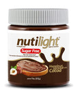 Nutilight Sugar Free Hazelnut Spread with Cocoa Friendly Vegan Kosher NonGMO100 Natural CholesterolFree GlutenFree and SoyFree 11 Ounces Pack of 1