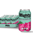 Mighty Pop Strawberry Hibiscus  Prebiotic Probiotic and Postbiotic Soda  12 Cans  Indulge in the Sweetness of Strawberries with Floral Hibiscus Notes Packed with GutHealthy Goodness