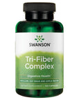 Swanson Tri-Fiber Complex - Digestive Health Supplement Made with Psyllium, Oat Bran, & Apple Pectin - (100 Capsules)