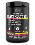 Enhanced Electrolyte Powder (Pink Lemonade | 90ct.) + BCAA, B-Vitamins & Real Salt® - Hydration Powder w Potassium, Sodium, Zinc, Magnesium for Hydration