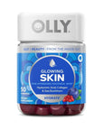 OLLY Glowing Skin Gummy, 25 Day Supply (50 Count), Plump Berry, Hyaluronic Acid, Collagen, Sea Buckthorn, Chewable Supplement (Packaging May Vary)