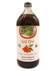 Gopals Goji One Organic Goji Juice  32oz 1qt Glass Bottle GlutenFree Vegan Liquid Superfruit Supplement 30g of Pure Goji Juice Per Serving Vitamin  Antioxidant Rich  Gopals Healthfoods