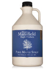 Mansfield Maple Pure Vermont Maple Syrup in Plastic Jug Grade A Golden Delicate Half Gallon