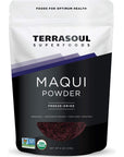 Terrasoul Superfoods Organic Maqui Berry Powder 4 Oz Freezedried AntioxidantRich Superfood for Smoothies Desserts and Immune Support