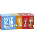 Generic Cove Sparkling Soda with zerosugar  3 Flavors  Lemon Lime Grape Raisin Orangr  Pack of 15