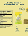 Lightly Sweetened Organic Tea Bulk Box  Matcha Green Tea  Iced or Hot Bagless Instant Tea Beverages Gift Set  Includes Premium Organic Japanese Matcha Powder  10 Drops per Box