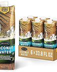 Natures Greatest Foods Organic Coconut Water USDA Organic Certified No Sugar Added Never from Concentrate Pure  Refreshing 338 fl oz Pack of 6