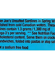 Unsalted Sardines in Spring Water Pack of 6 375 oz Tin  Trader Joes