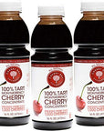 Cherry Bay Orchards Tart Montmorency Cherry Concentrate 3 Pack 16 Oz Bottle  All Natural Juice Sleep Aid  GMO  Gluten Free Kosher Certified Antioxidants No Added Sugar or Preservatives