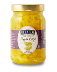 DeLallo Mild Banana Pepper Rings 16 Ounce Jar 3 Pack Crunchy Tangy Yellow Peppers 100 Cured Grown in USA Pickled Vegtable Condiment for Salads  Sandwiches