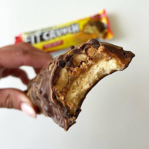 FITCRUNCH Snack Size Protein Bars Designed by Robert Irvine 6Layer Baked Bar 3g of Sugar  Soft Cake Core 18 Peanut Butter Snack Size Bars  1 Strawberry Snack Size Bar