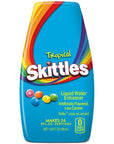 Skittles Liquid Water Enhancer  Tropical Pack of 3  Low Calorie Original Skittles Water Flavoring Drops