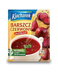 Kucharek SOUP mix of 8 SILESIAN SOUR SOUP zurek Slaski 2x46 g RED BORSCHNSTANT barszcz czerwony 2x48 g MUSHROOM SOUP zupa grzybowa 2x42 g PEA SOUP zupa grochowa 2x45 g