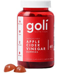 GOLI's Apple Cider Vinegar Gummy Vitamins - 1 Bottle x (60 Gummies)