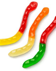 Fruidles Large Gummi Worms Candy Assorted Fruit Flavors Gummies Allergy Friendly NonGMO No Artificial Sweeteners Gummy 1 Pound