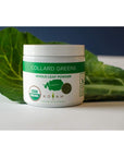 KOYAH  Organic USA Grown Collard Greens Powder Equivalent to 15 Cups Fresh Freezedried WholeLeaf Powder