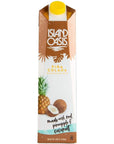 Island Oasis Strawberry Fruit Puree and Pina Colada Beverage Mix 1 Liter of each with Set of By The Cup Coasters