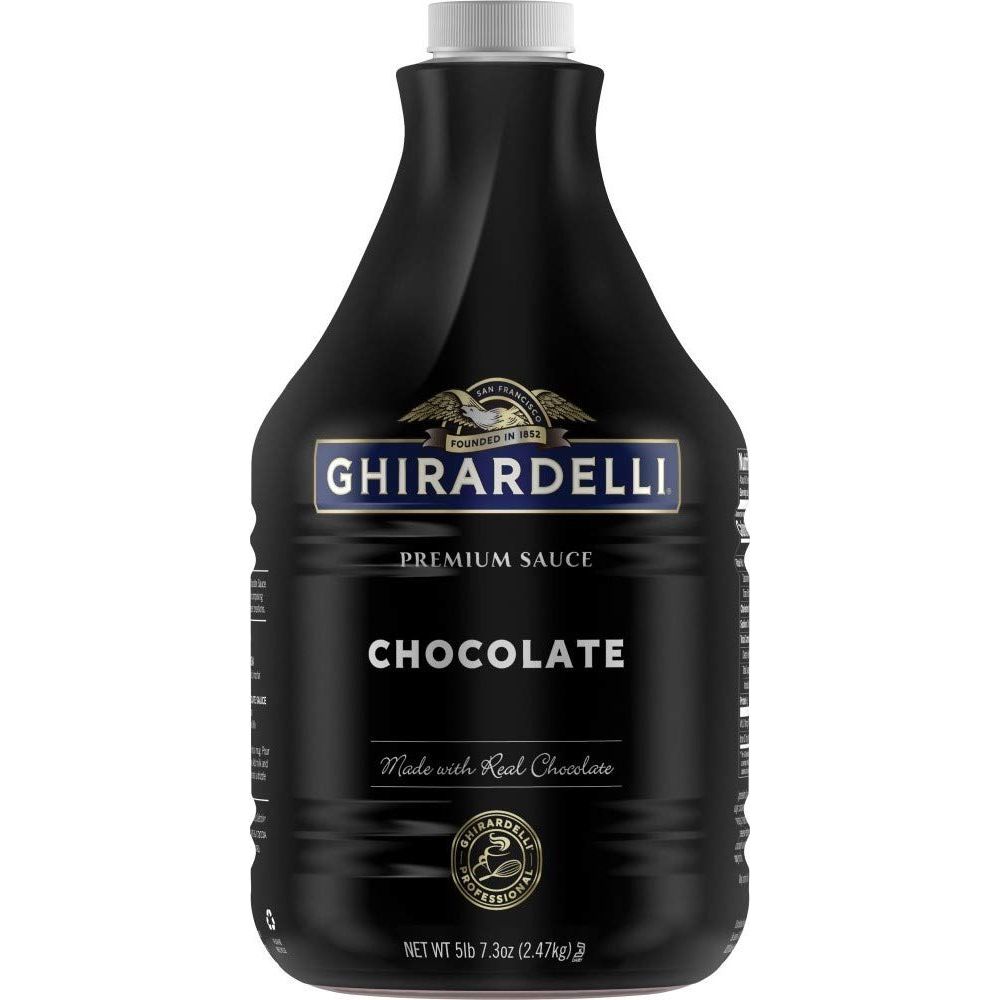 Ghirardelli premium sauce net wt 5 lb, 7.3 Oz, Chocolate, 87.3 Oz