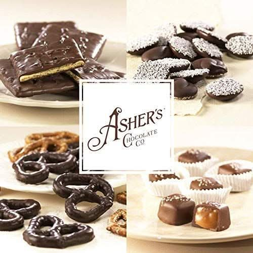 Ashers Chocolates Chocolate Covered Pretzels Gourmet Sweet and Salty Candy Small Batches of Kosher Chocolate Family Owned Since 1892 65oz Dark Chocolate