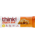 think Protein Bars with Chicory Root for Fiber Digestive Support Gluten Free with Whey Protein Isolate Salted Caramel Snack Bars without Artificial Sweeteners 14 Oz 30 Count