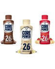 Fairlife Core Power 26g Protein Milk Shakes Variety Pack Ready To Drink for Workout Recovery 14 Fl Oz  12  Pack