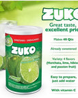 ZUKO Lime Instant Powder Drink Canister No Sugar Needed 334 Oz Pack of 1