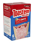 Toastem Pop Ups Cherry 6 Toaster Pasteries Net WT 102 oz 288 g