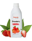 Foodrella Strawberry Flavor Concentrate Syrup Fruit Puree 338 Fl Oz 1L Makes A Refreshing Cool Drink Including Fruit Drinks Smoothies Juice Soda Iced tea  More