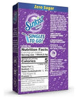 Sunkist Singles To Go Drink Mix Grape 3 Boxes with 6 Packets Each 18 Total Servings