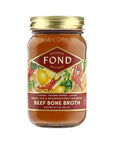 FOND Grass-fed Regenerative Beef Bone Broth infused with Organic Ginger & Cayenne