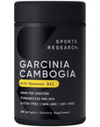 Sports Research Garcinia Cambogia Extract (60% HCA) with Extra Virgin Organic Coconut Oil | Non-GMO, Soy & Gluten Free (180 Liquid Softgels)