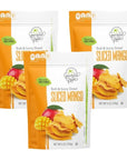 Gourmet Grove  Natural Dried Mango Slices 18 OZ Pack of 3 Pouch  Soft Juicy Sliced Mangoes  Lightly Sweetened  Pack of 3