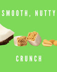 Numa Foods Mini Coconut Peanut Butter Bars - Vegan, Low Sugar, High Protein, All Natural, Gluten Free - Crunchy Plant Based Peanut Butter Snacks - 3 Bags with 8 Individually Wrapped Coconut Protein Bars