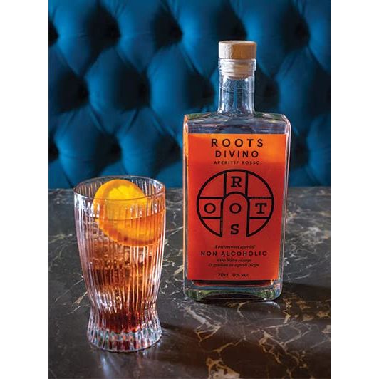 Roots Divino Rosso Non Alcoholic Vermouth  Multiple Gold award winning winebased zero proof aperitif  Handcrafted with greek bitter oranges and wormwood  Low Cal  Made in Greece  237fl oz 700ml