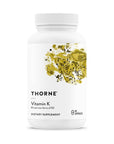 Thorne Vitamin K (Formerly 3-K Complete) - Vitamins K1 and K2 (as MK-4 and MK-7) - Supports Strong Bones - 60 Capsules