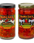 Mama Lils Kickbutt and Mild Goathorn Peppers 12 Ounce 2 Jars