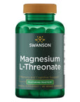 Swanson Magnesium L-Threonate - Mineral Supplement Promoting Nervous System Health - May Support Cognitive Health, Learning & Memory - (90 Veggie Capsules)