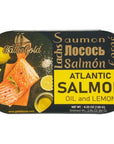 Baltic Gold Atlantic Salmon Fillets  423 oz 120g  Product of Latvia In Oil  Lemon 11 Pack