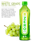 ALO ORGANIC ZERO Aloe Vera Juice White Grape  169 fl oz Pack of 12  Zero Calorie Aloe Vera Sugar PlantBased Drink