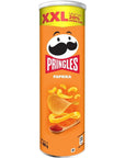 Pringles Paprika Flavour  - 200gm - Flavoured Potato Chips - Non-Greasy - Crispy Snack