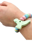 Dinosaur Candy Bracelets  Individually Wrapped Bulk 24 pieces  Great for Dinosaur Birthday Party Goody Bags Party Favor Candy for Kids Dinosaur Bracelet