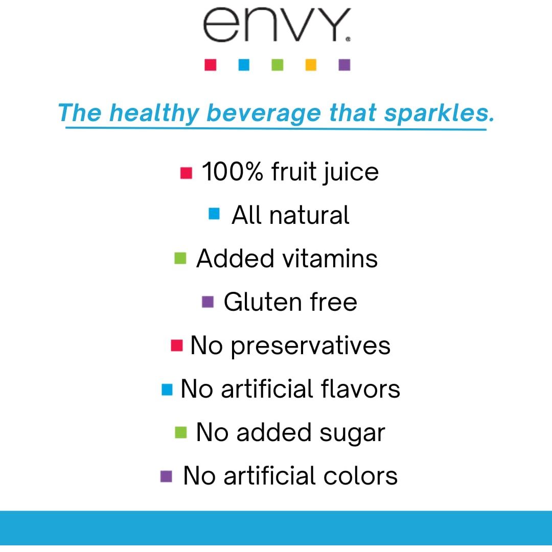 Envy Sparkling 100 Fruit Juice Fruit Punch 8oz Case of 24