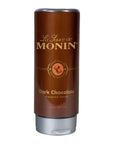 Monin  Gourmet Dark Chocolate Sauce Velvety and Rich Great for Desserts Coffee and Snacks GlutenFree NonGMO 12 Ounce