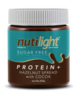 Nutilight Sugar FreeNo sugar AddedProtein Hazelnut Spread Keto and Diabetic Friendly Low Net Carb NonGMO Naturally Sweetened with Stevia 2 Pack Protein  Hazelnut Spread with Cocoa