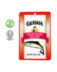 GEISHA Skinless Boneless Pink Salmon 5oz Pack of 12 Pink Salmon HALAL  Contains 9g of Protein  Kosher  Zero Trans Fat  Gluten Free  No Sugar Added  Wild Caught