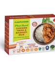 Plantlicious Ready to Eat Plant based Meals Chicken Tikka  Basmati Rice Pack of 6 1234 Ounce  Prepackaged Lunch or Dinner Microwavable Meal Kit Ready in 90 Seconds