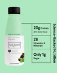 Soylent Mint Chocolate Meal Replacement Shake ReadytoDrink Plant Based Protein Drink Contains 20g Complete Vegan Protein and 1g Sugar 14oz 12 Pack