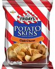 TGI Fridays Chili and Cheese Potato Skins - 3 oz. bag, 6 per case