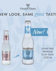 Fever Tree Club Soda  Premium Quality Mixer  Refreshing Beverage for Cocktails  Mocktails Naturally Sourced Ingredients No Artificial Sweeteners or Colors  200 ML Bottles  Pack of 24